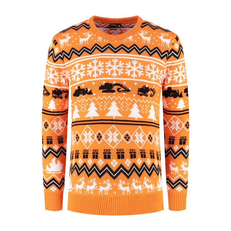 Hitachi custom kersttrui kerstsweater voorkant