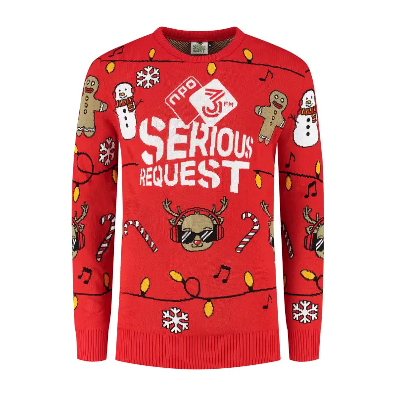 3FM Serious Request custom kersttrui kerstsweater voorkant