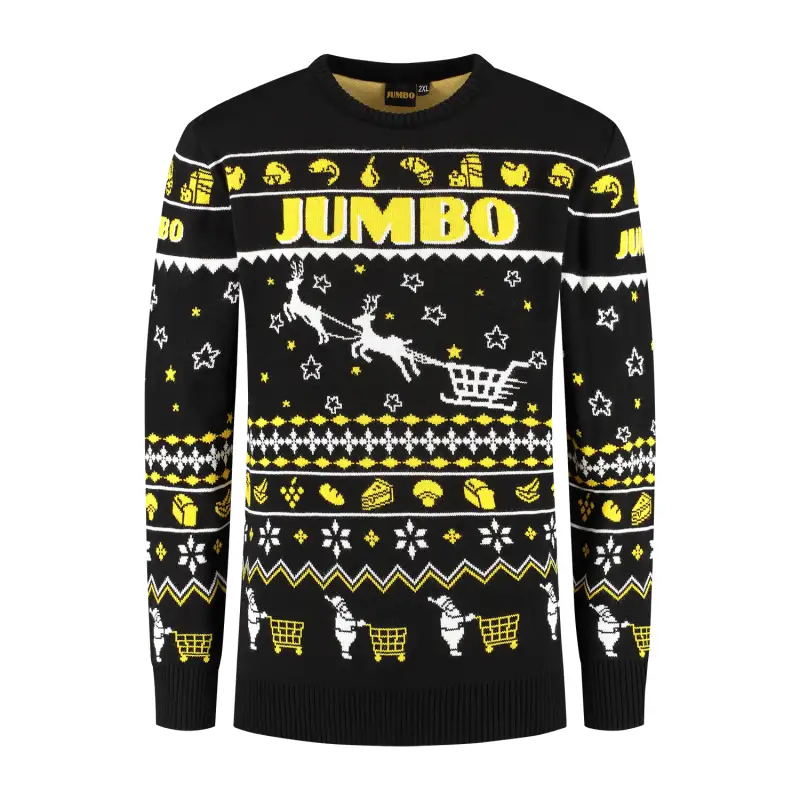 Jumbo custom kersttrui kerstsweater voorkant