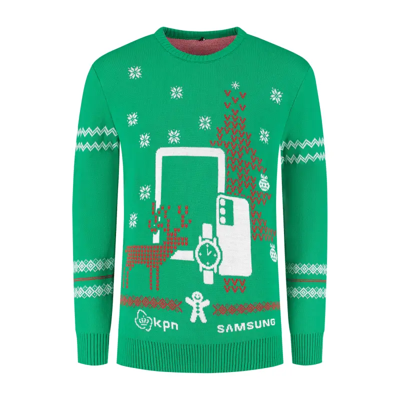 Samsung custom kersttrui kerstsweater voorkant