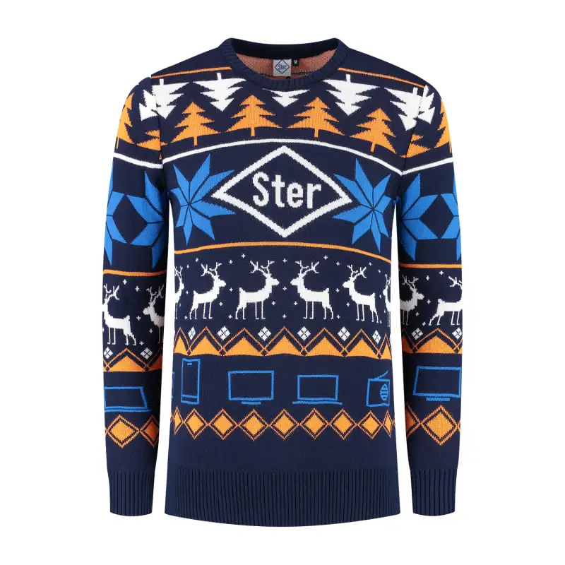 STER custom kersttrui kerstsweater voorkant