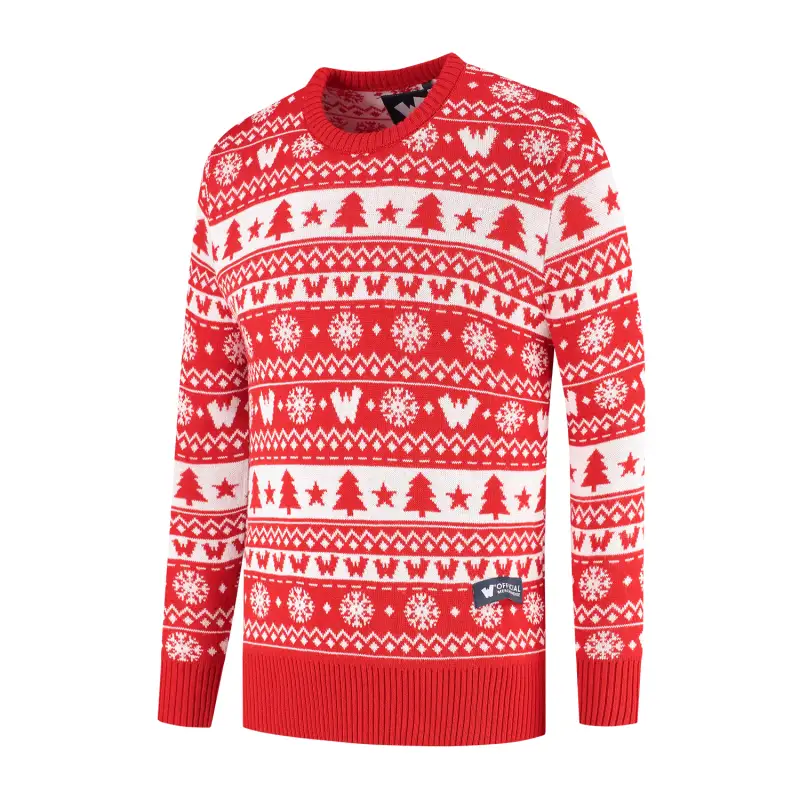 Walibi custom kersttrui kerstsweater zijkant