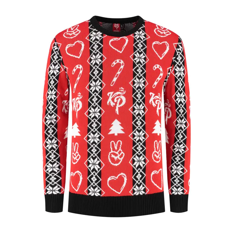 Knolpower custom kersttrui kerstsweater voorkant
