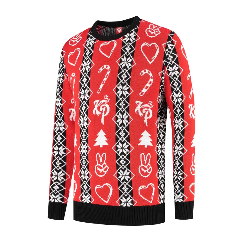 Knolpower custom kersttrui kerstsweater zijkant